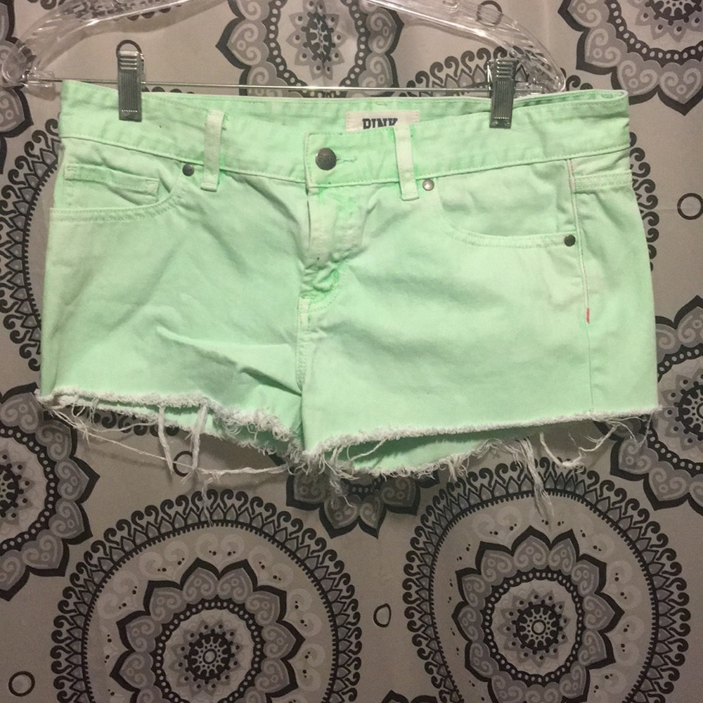 PINK green shorts